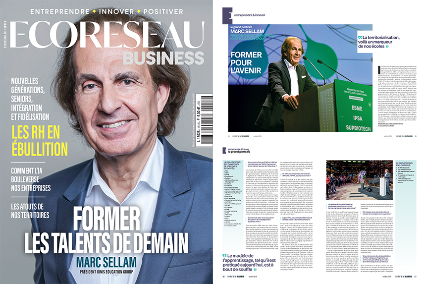 Retrouvez le grand portrait de Marc Sellam, Président-Directeur Général et Fondateur du Groupe IONIS, dans le magazine EcoRéseau Business